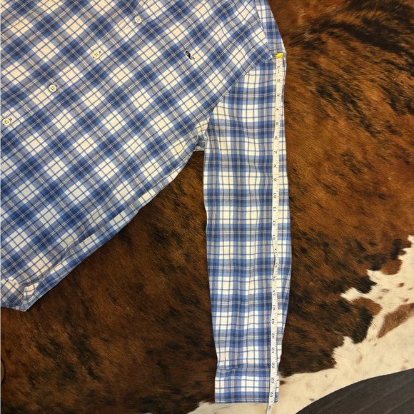 Vineyard Vines Men's White and Blue Check Shirt - Picture 8 of 8